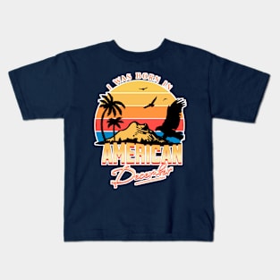 Was Born in American, December Retro Kids T-Shirt